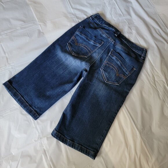 Vintage Jean Shorts High Rise Bermuda Denim Women Size 4 Beach Summer - Picture 12 of 13